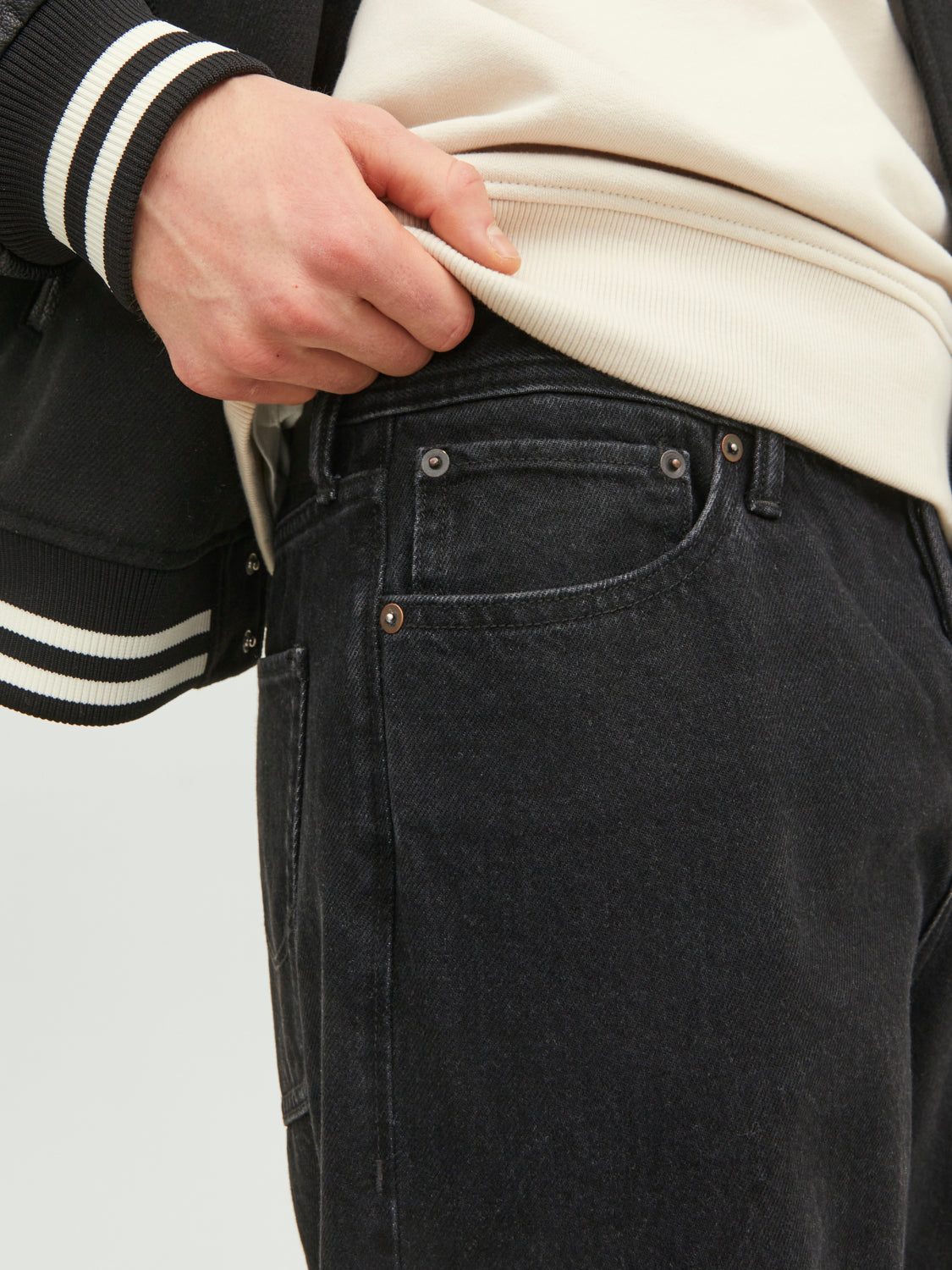JJIALEX Jeans - Black Denim